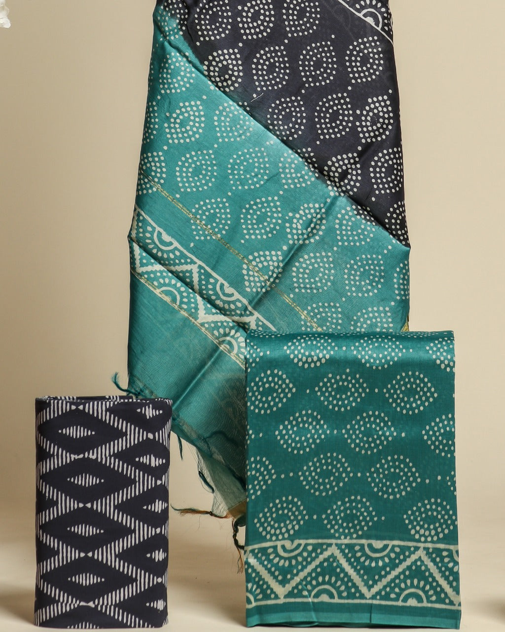 Shop unstitched chanderi silk suit set online (CHA619)