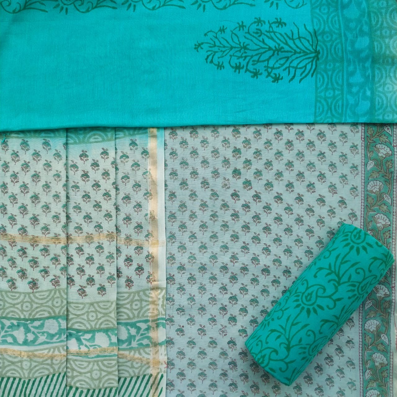 Shop chanderi silk suits in jaipur (CHA627)