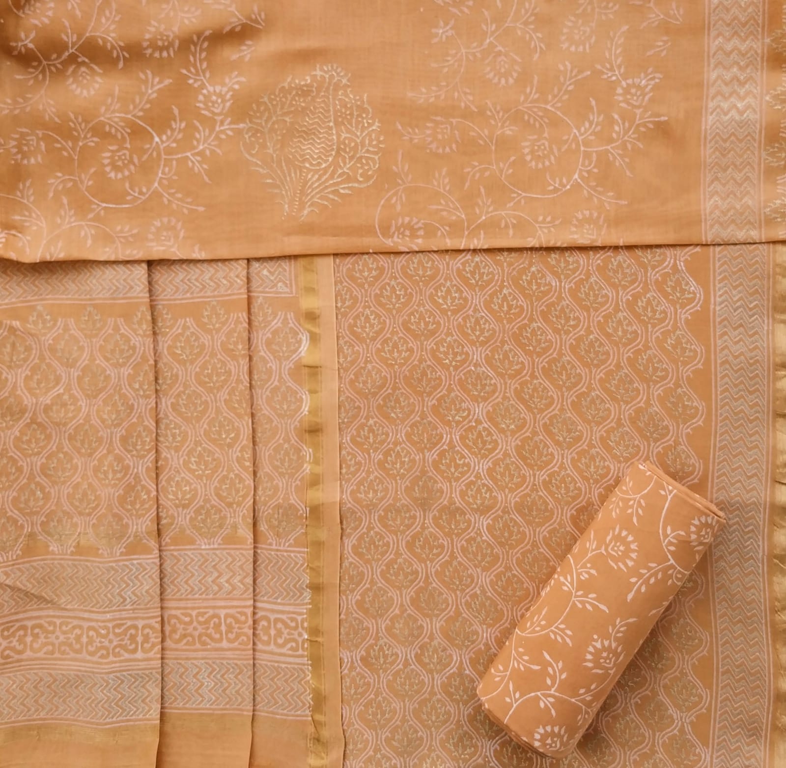 Shop chanderi silk suit sets in jaipur (CHA663)