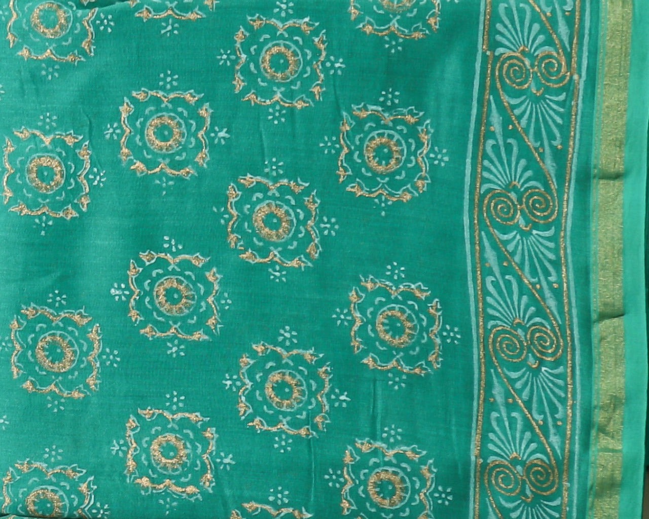 Shop unstitched chanderi silk suit set (CHA665)