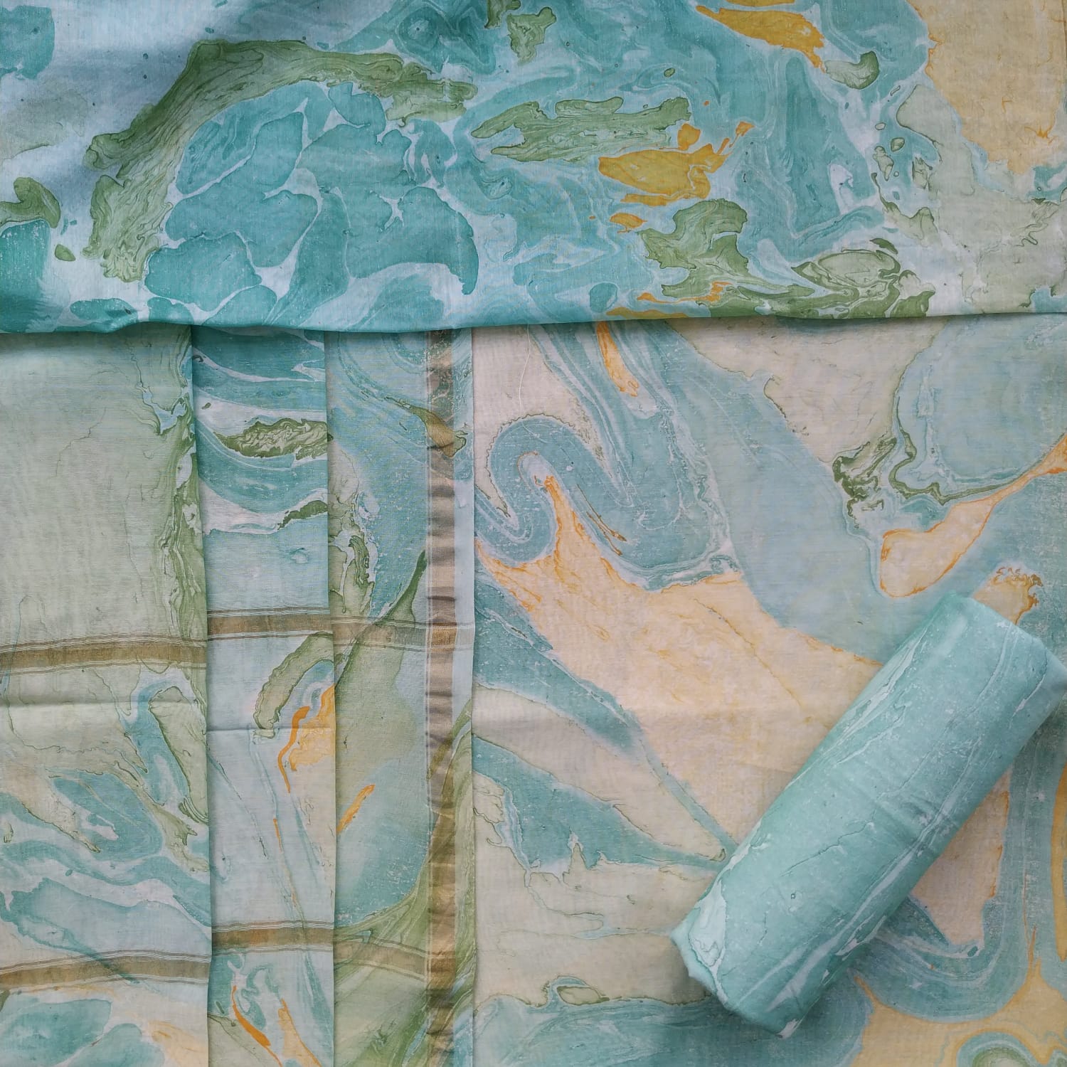 Shop marble print chanderi silk suit sets (CHA764)