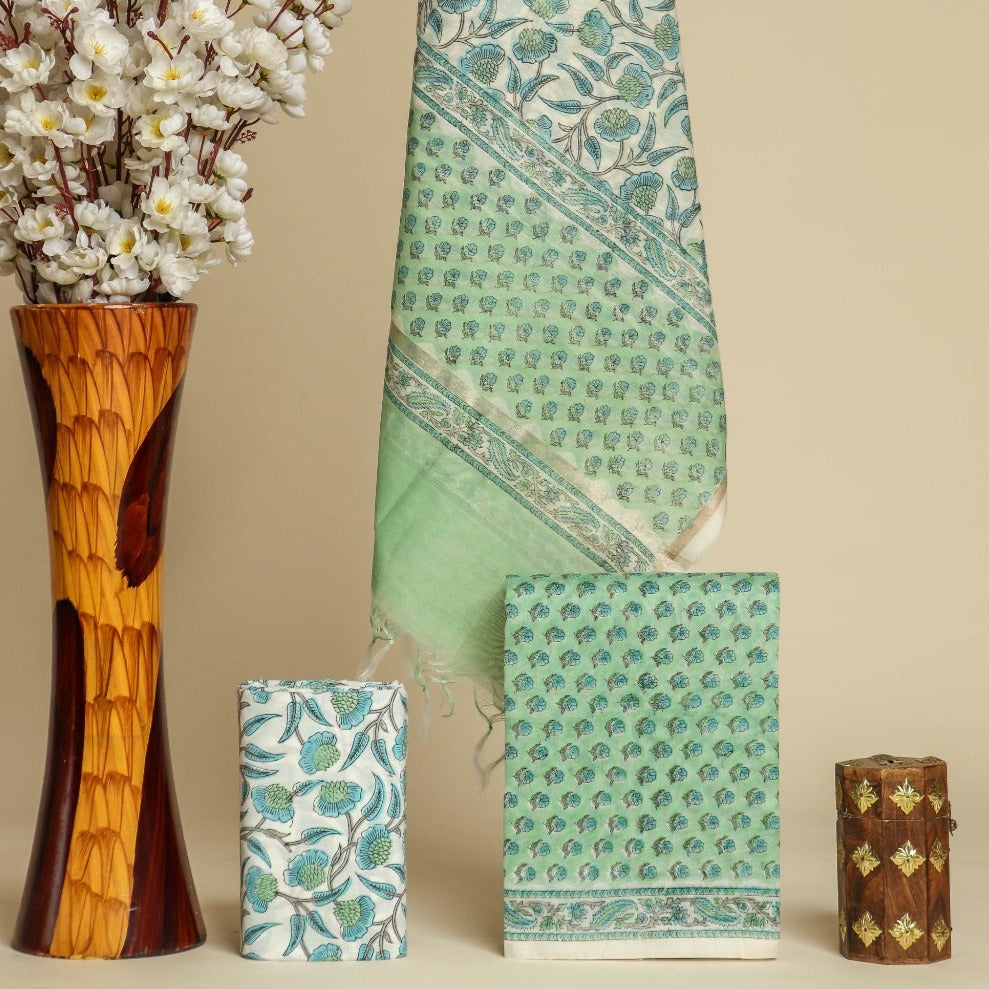 Shop chanderi silk suit online shopping (CHA771)