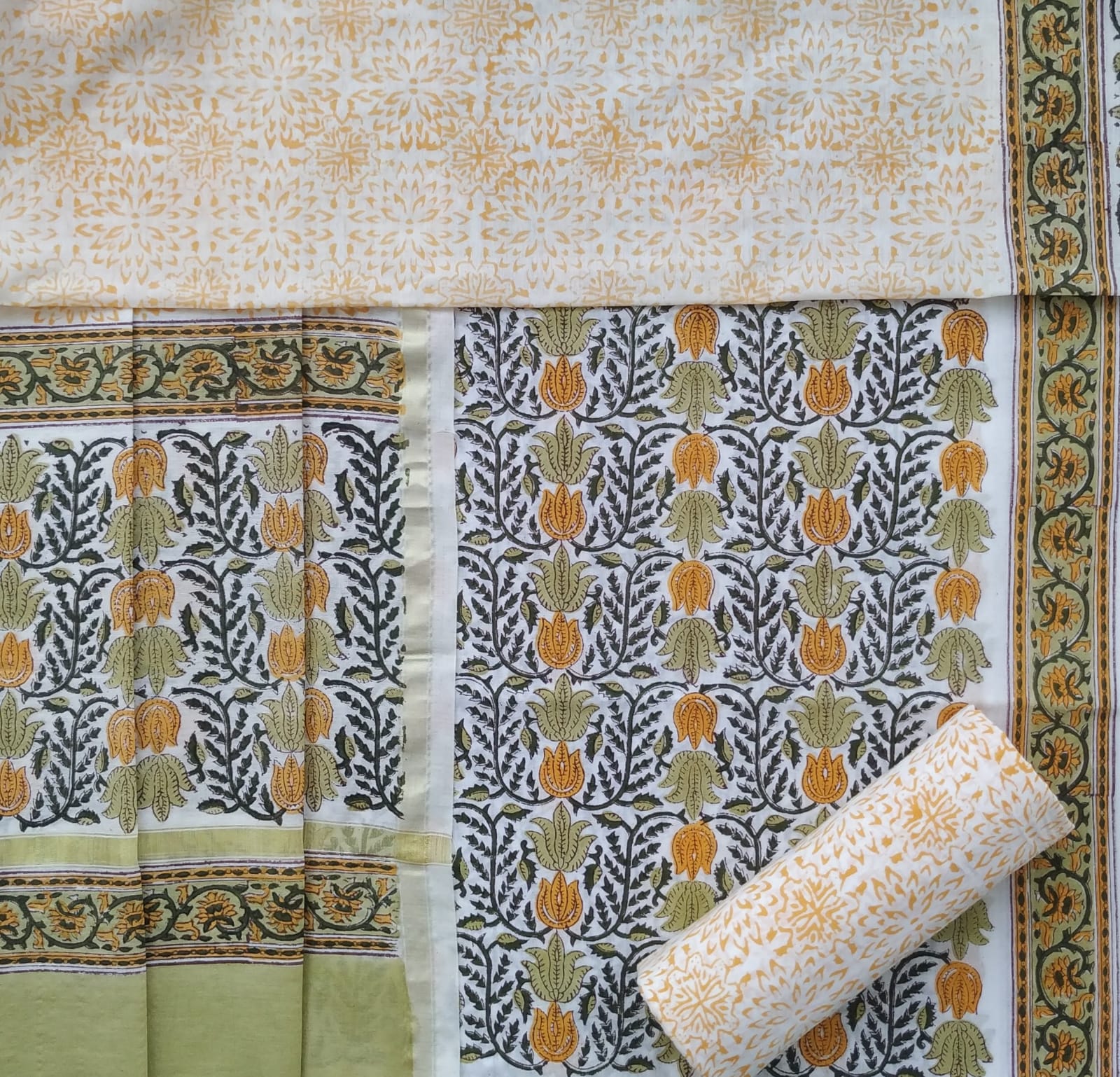 Shop unstitched premium cotton suits in jaipur (CHD108)