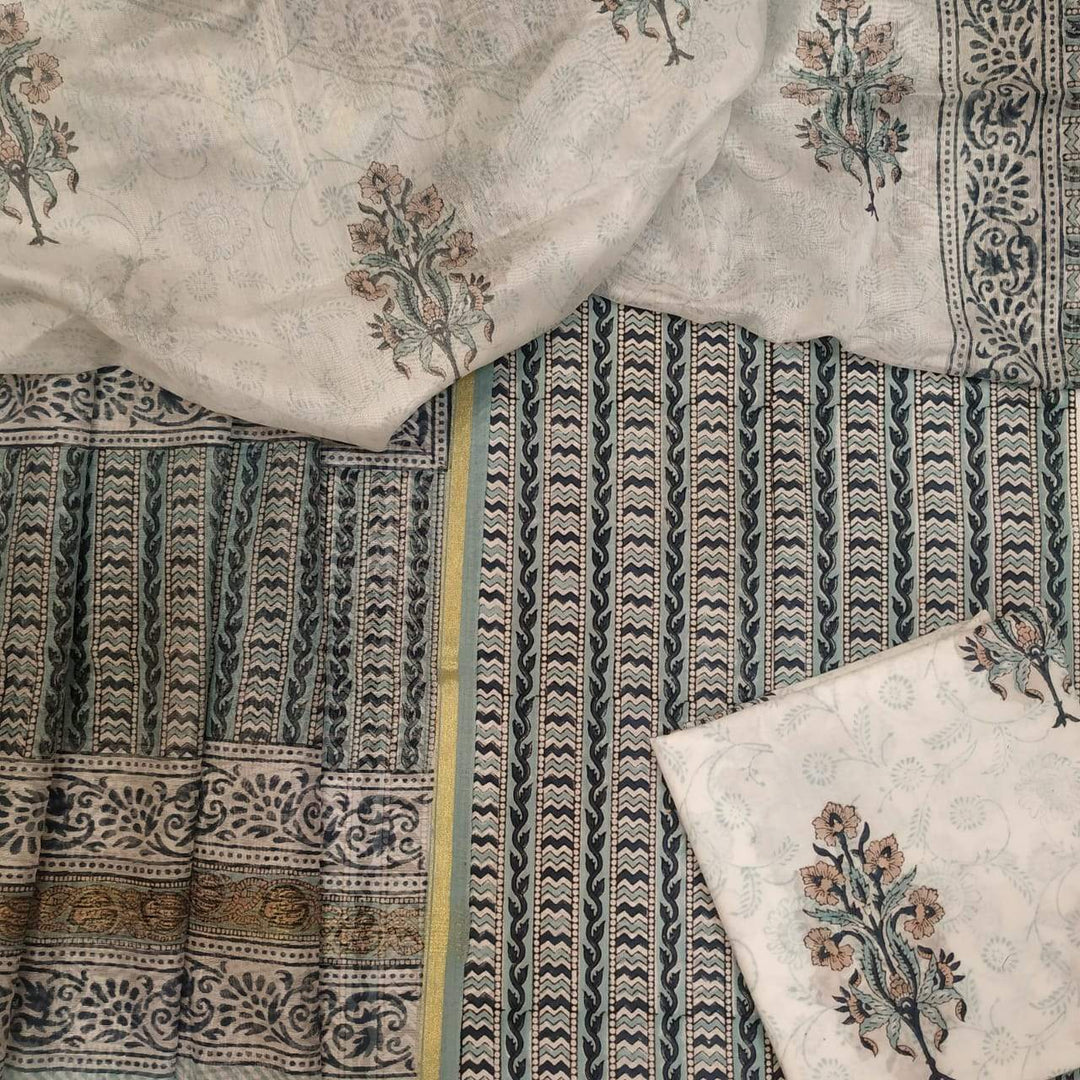 Classic Cotton Suits with Premium Chanderi Silk Dupatta (CHD22) - ShalviFashion