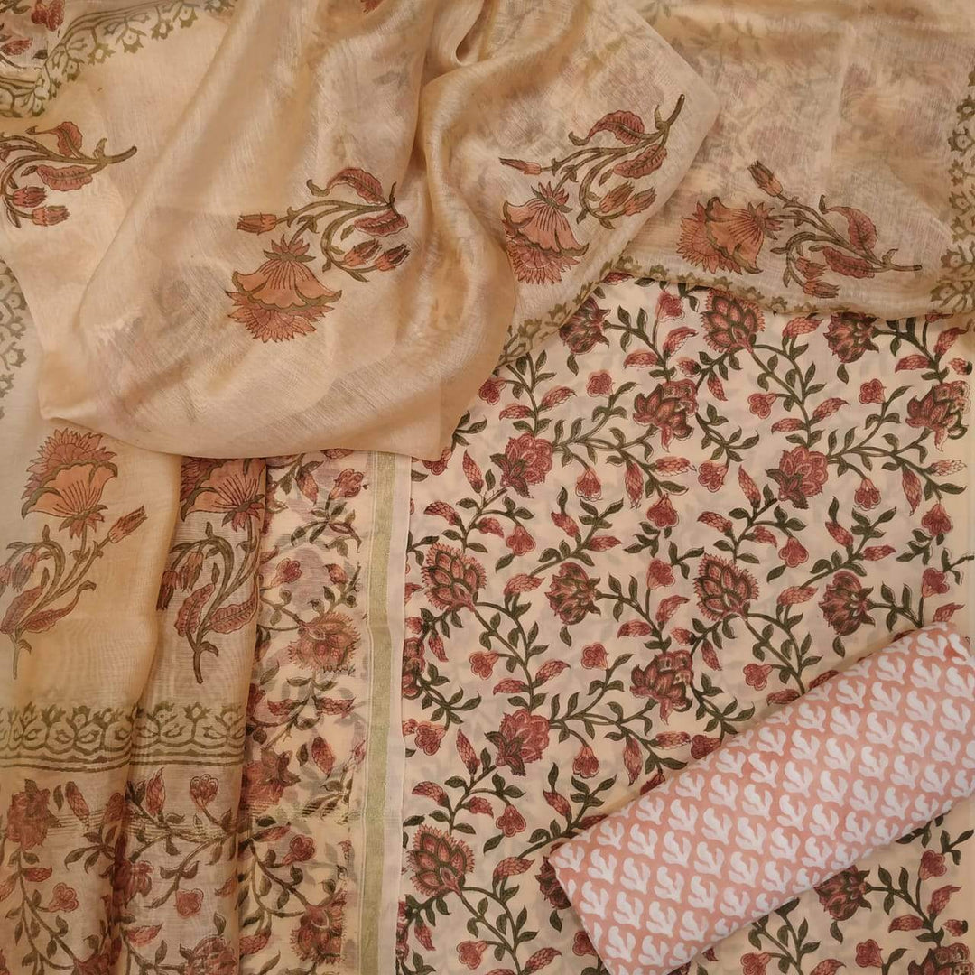 Premimum Cotton Suits with Premium Chanderi Silk Dupatta (CHD25) - ShalviFashion