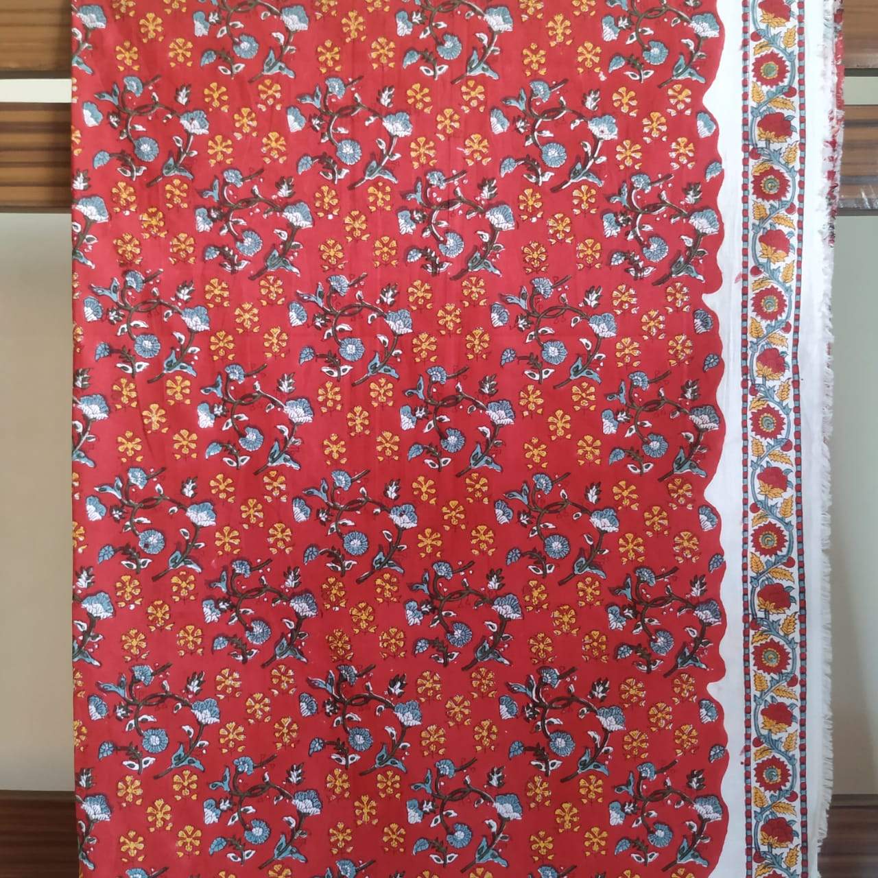 Traditional Hand Block Print Pure Cotton Suit with Premium Chanderi Silk Dupatta (CHD58)