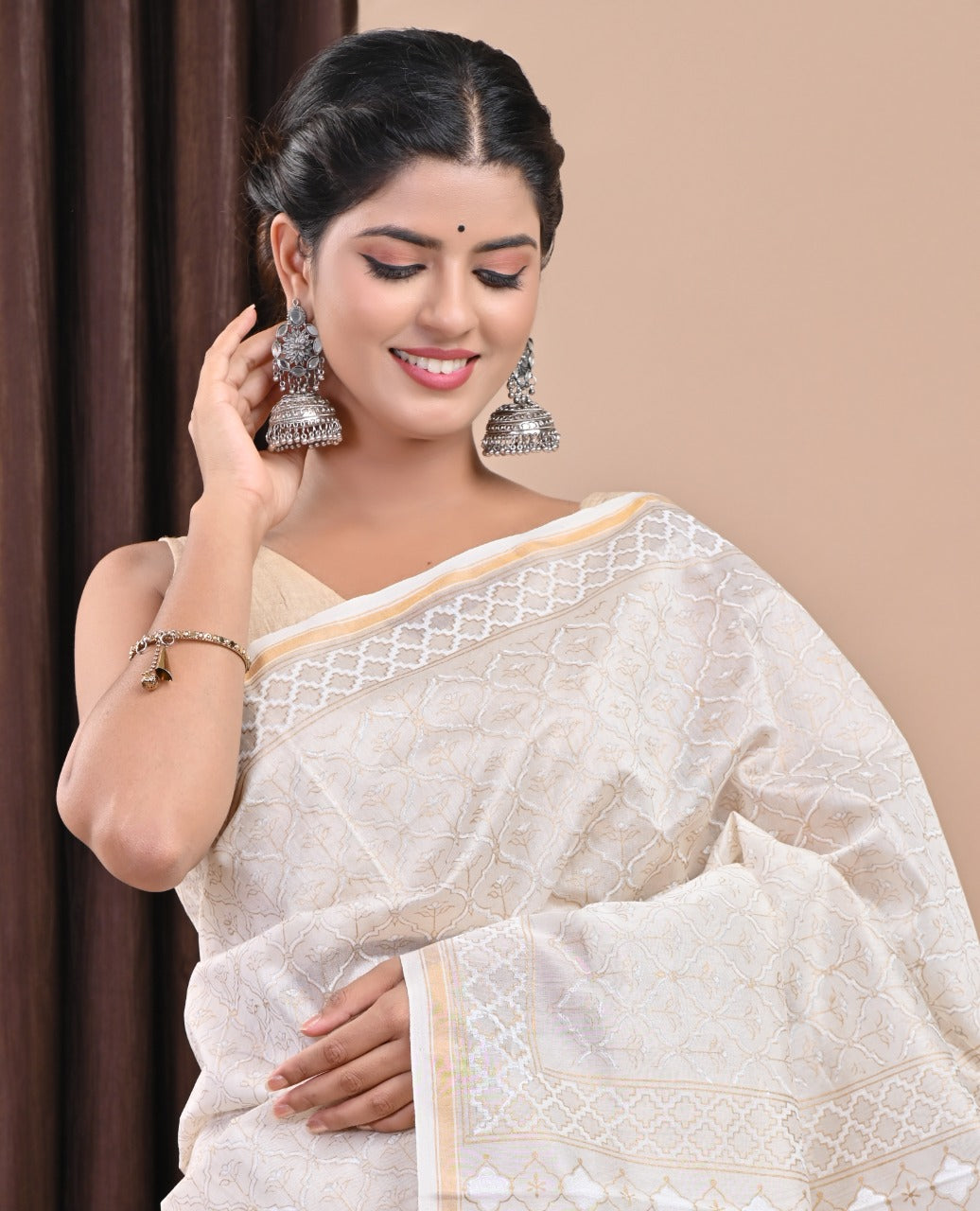 Shop chanderi silks sarees online (CHSAR40)