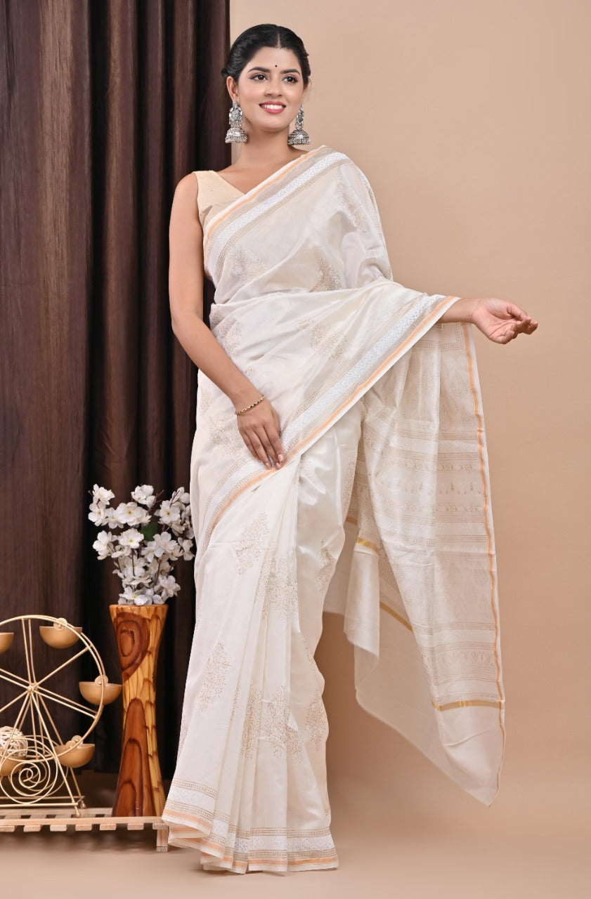 Shop chanderi silk sarees in jaipur (CHSAR41)