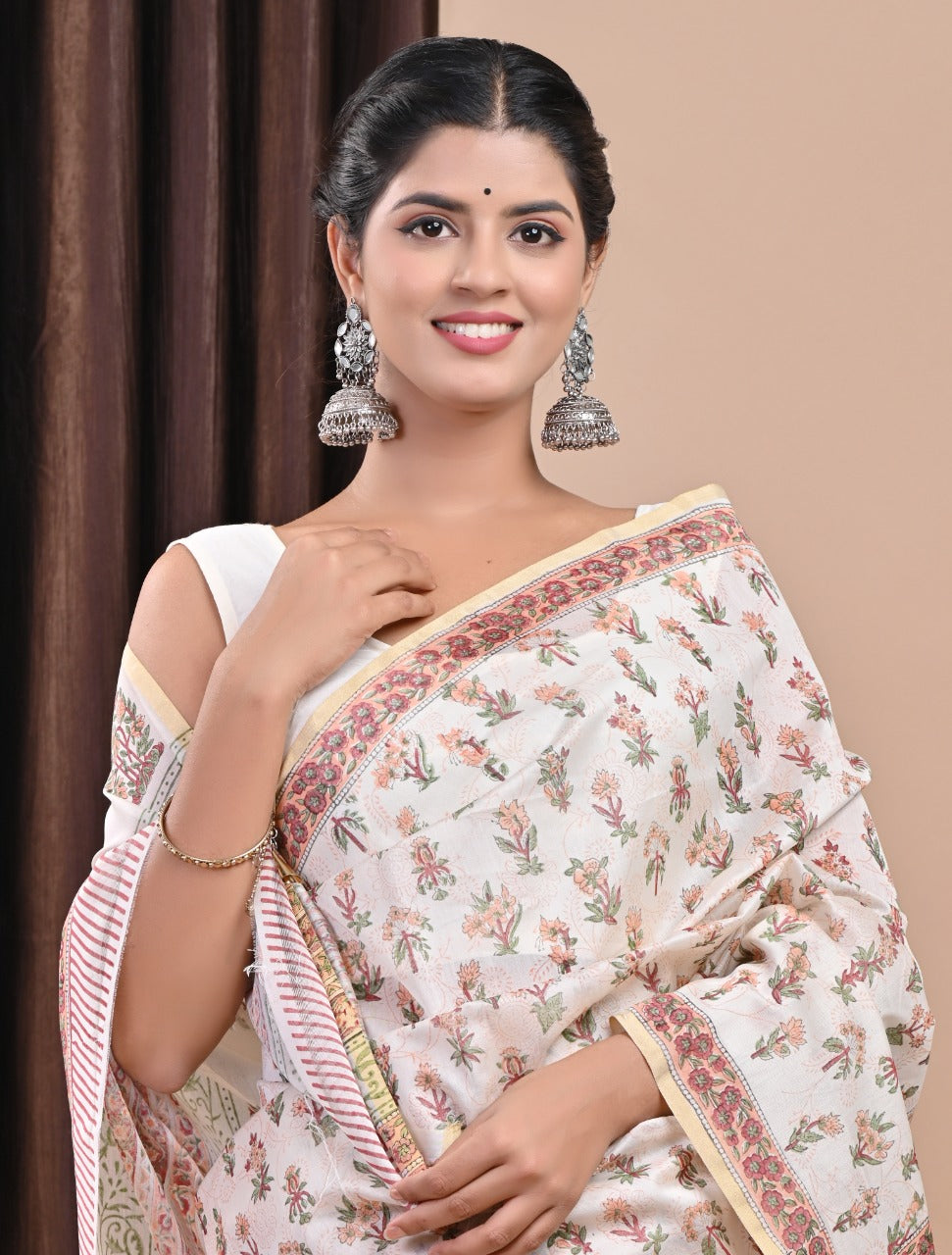 Shop chanderi silk sarees (CHSAR45)
