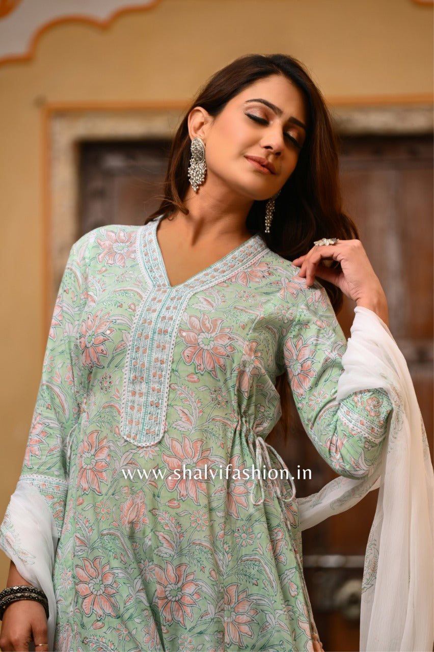 Shop hand block print cotton suits online (CSS37CH