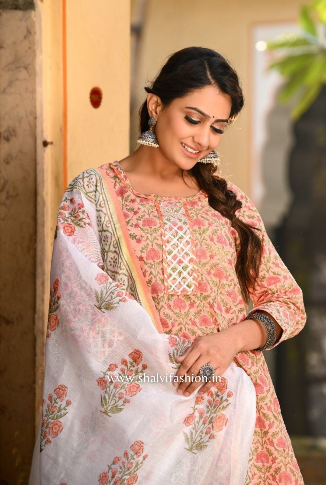 Shop hand block print sharara suit sets (CSS44)