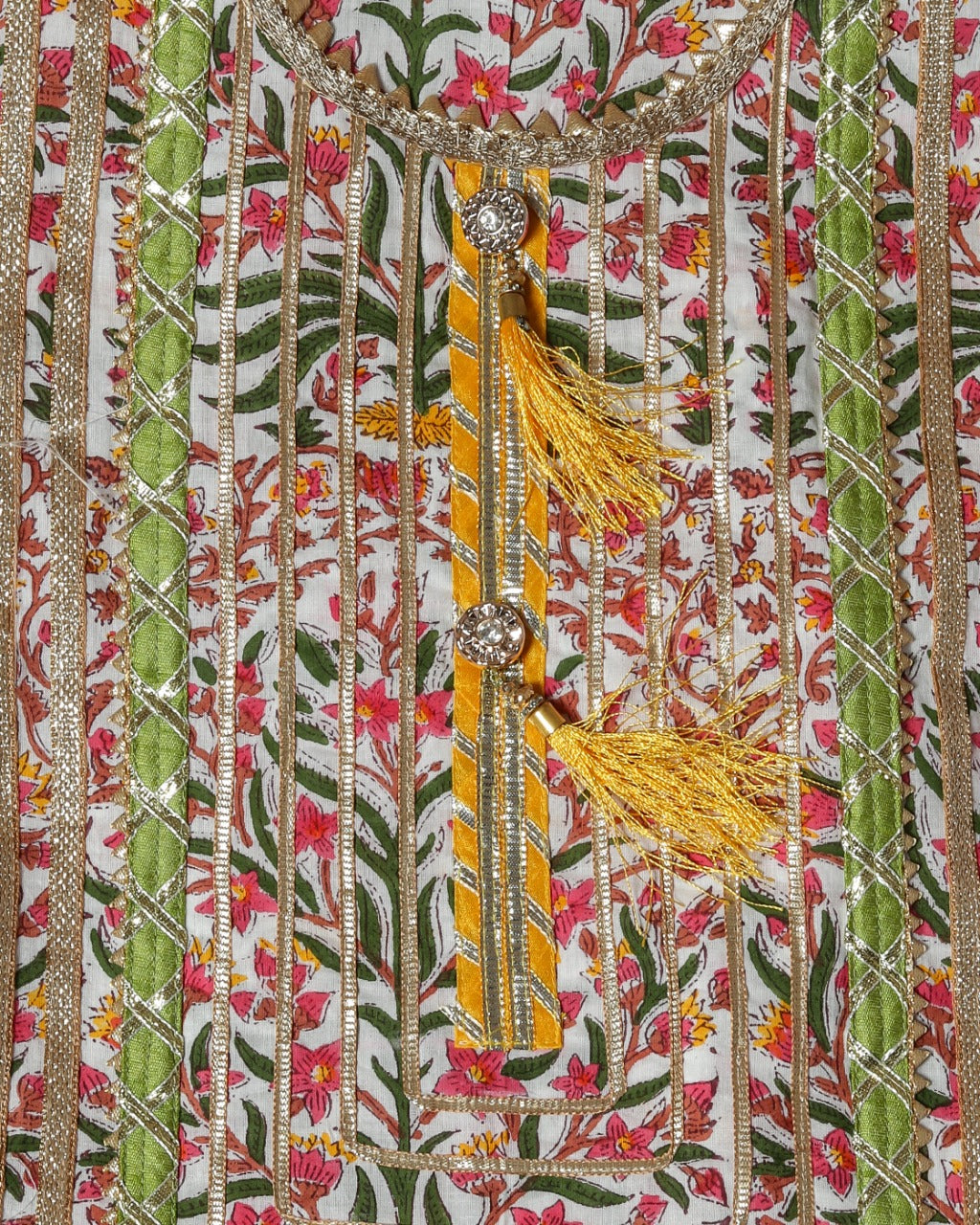 Shop Unstitched Gota Work Collection with Classy Kota Doria Dupatta (GOTA149)