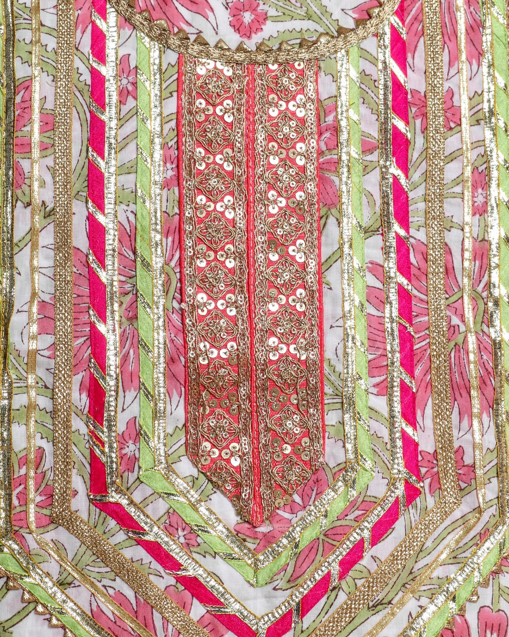 shop Gota Work Suits with Premium Organza Dupatta