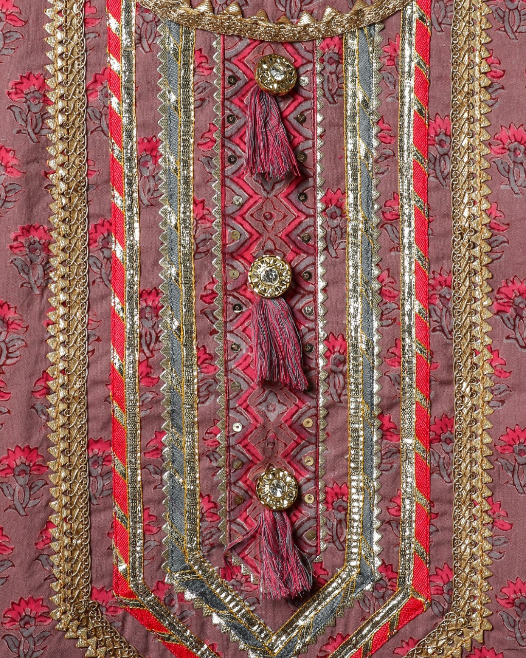 shop gota work suits with kota doria dupatta (GOTA252)