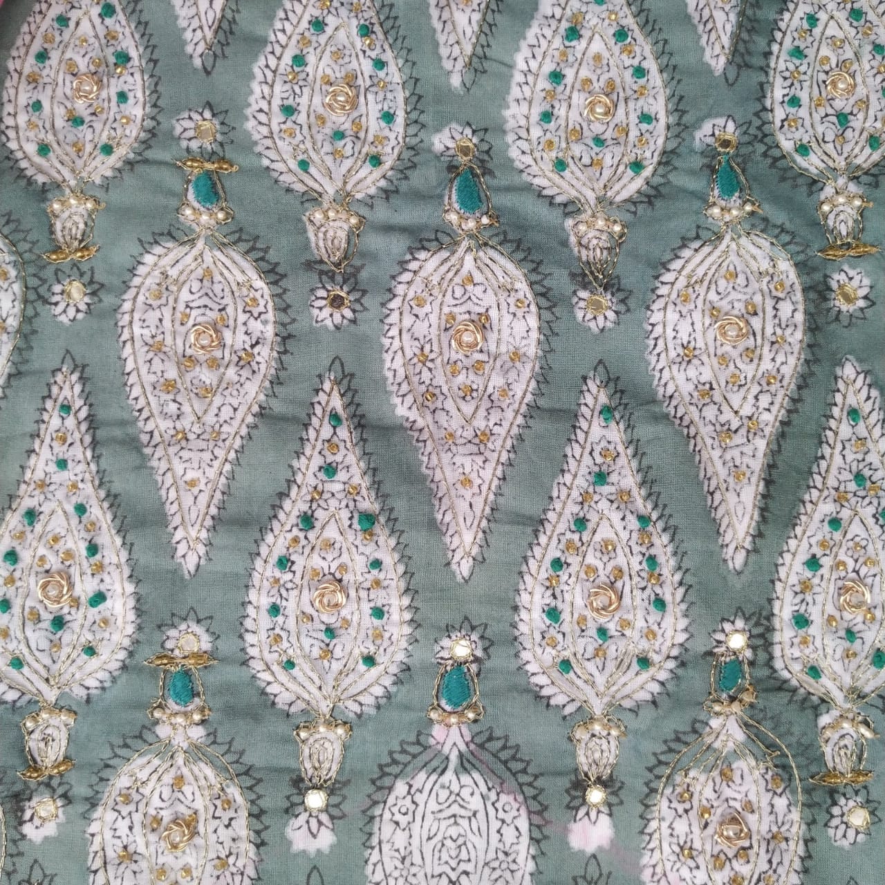 Shop unstitched hand work suit sets (GOTA263)