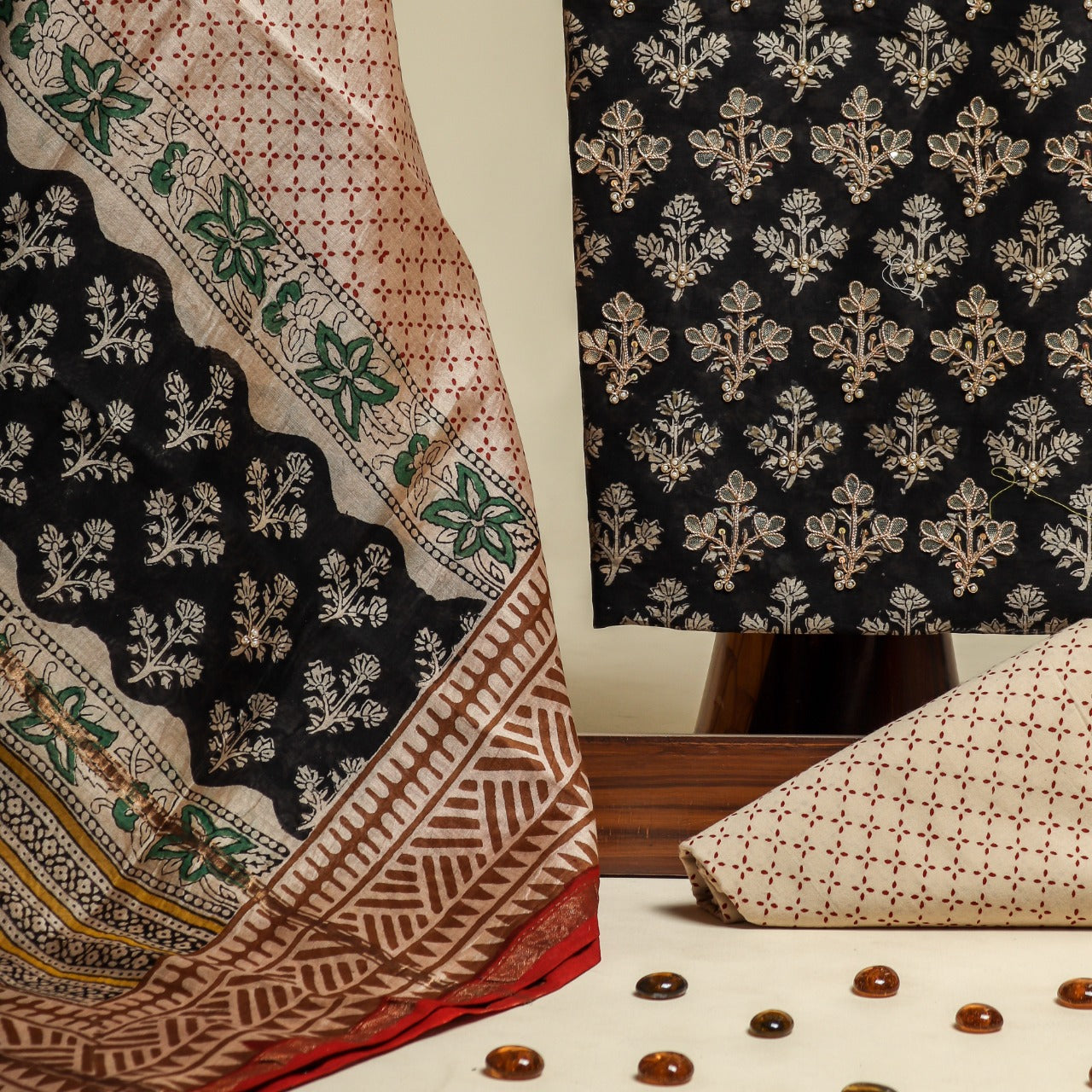 Shop gota patti work chanderi silk suit sets (GOTA286)