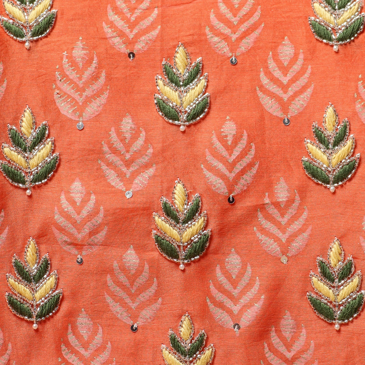 Shop anchor work chanderi silk suit sets (GOTA291)