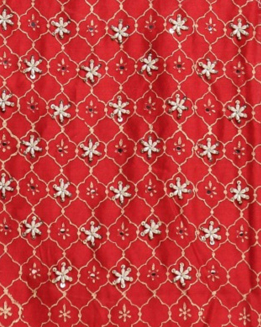 Shop zardosi work chanderi suits in jaipur (GOTA314)