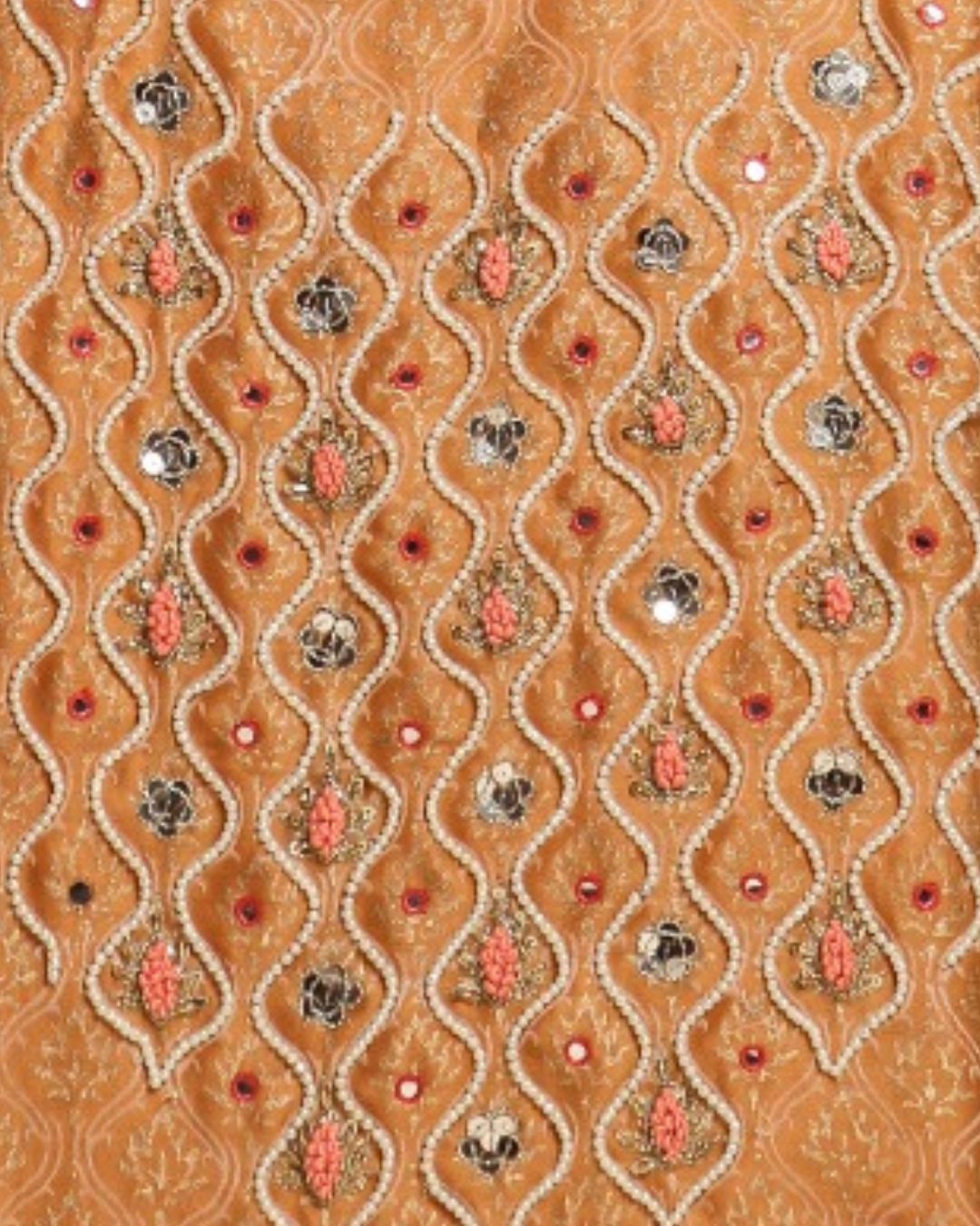 Shop unstitched chanderi hand work suits (GOTA315)