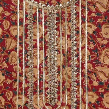 Shop gota work suit with kota doria dupatta (GOTA323KD)
