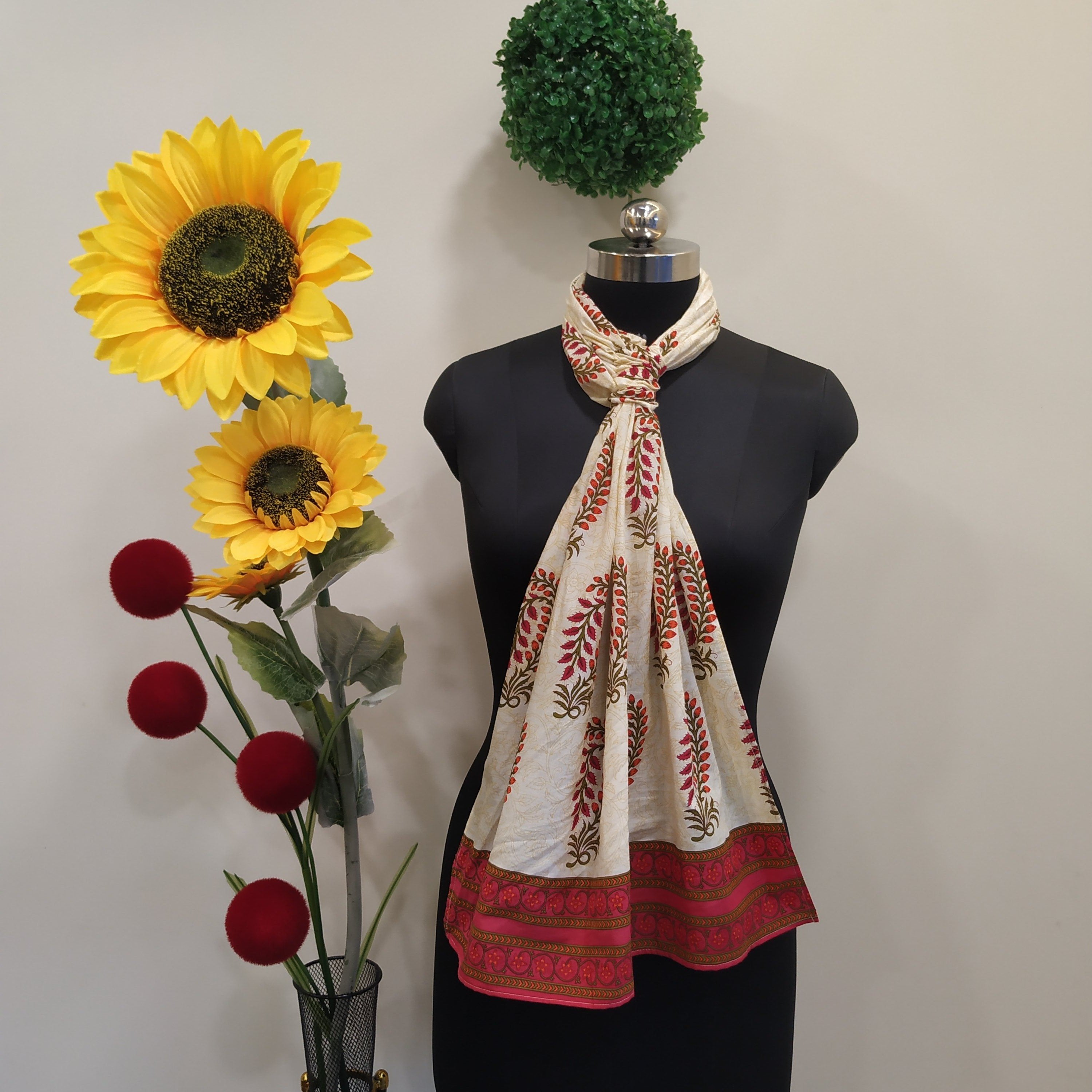 Boota Print Scarf (SC1R01) - ShalviFashion