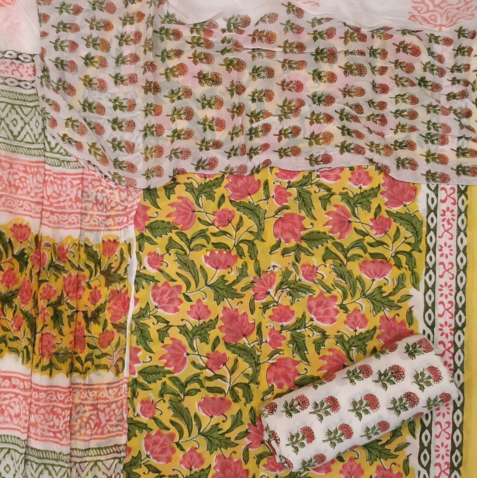 Summer Special : Pure Cotton Chiffon Dupatta Collection (SUM80) - ShalviFashion