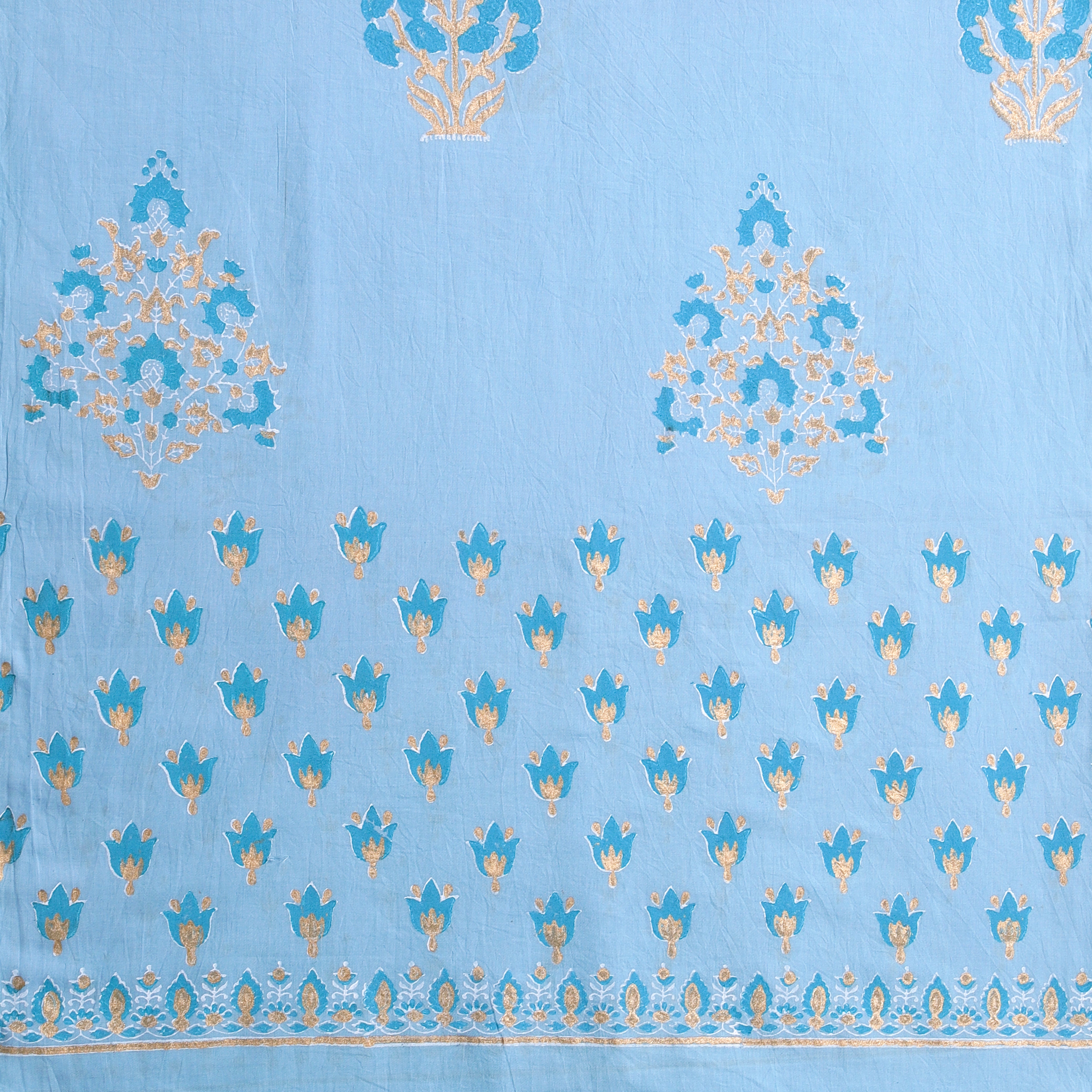 Shalvi Fashion Premium Kota Doria Suits with Gold Print (KDG02) - ShalviFashion