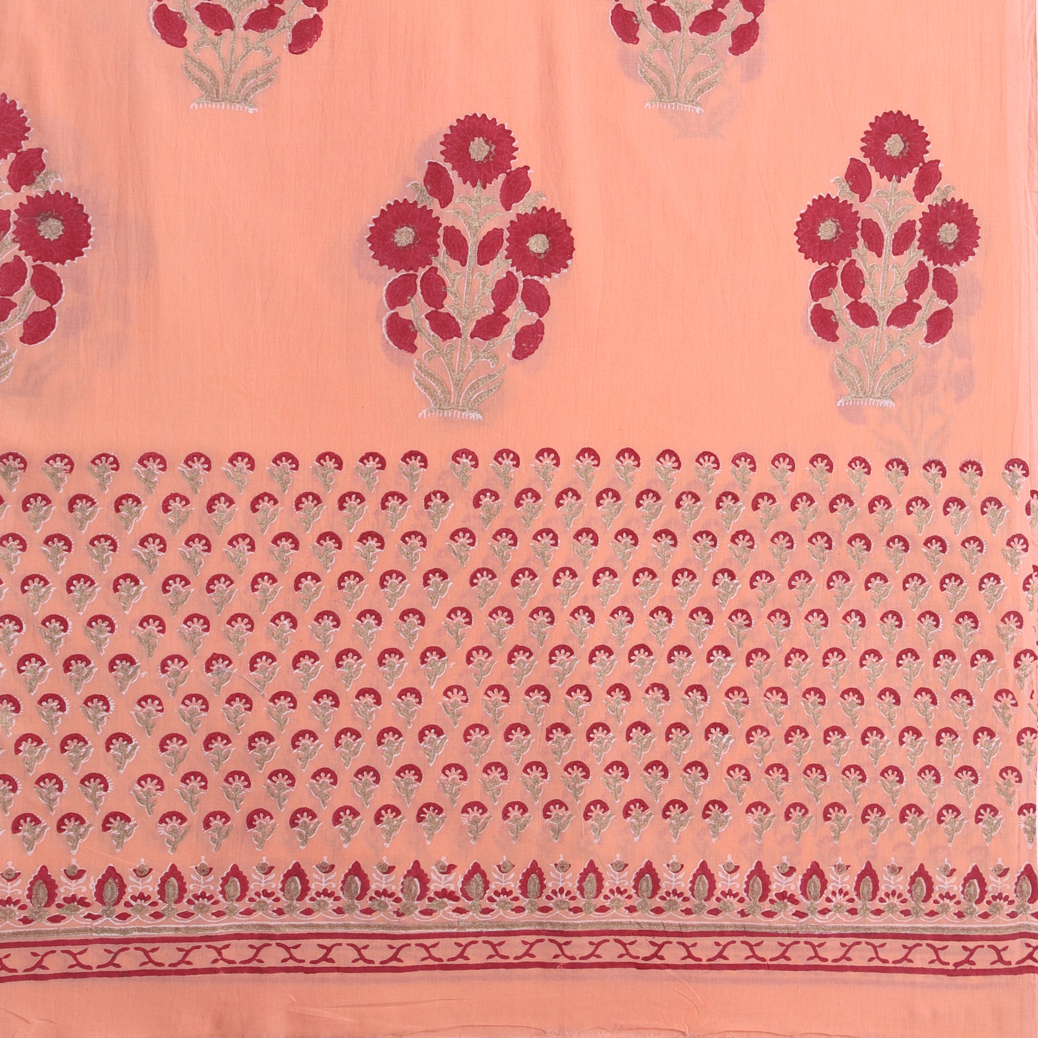 Shalvi Fashion Premium Kota Doria Suits with Gold Print (KDG05) - ShalviFashion