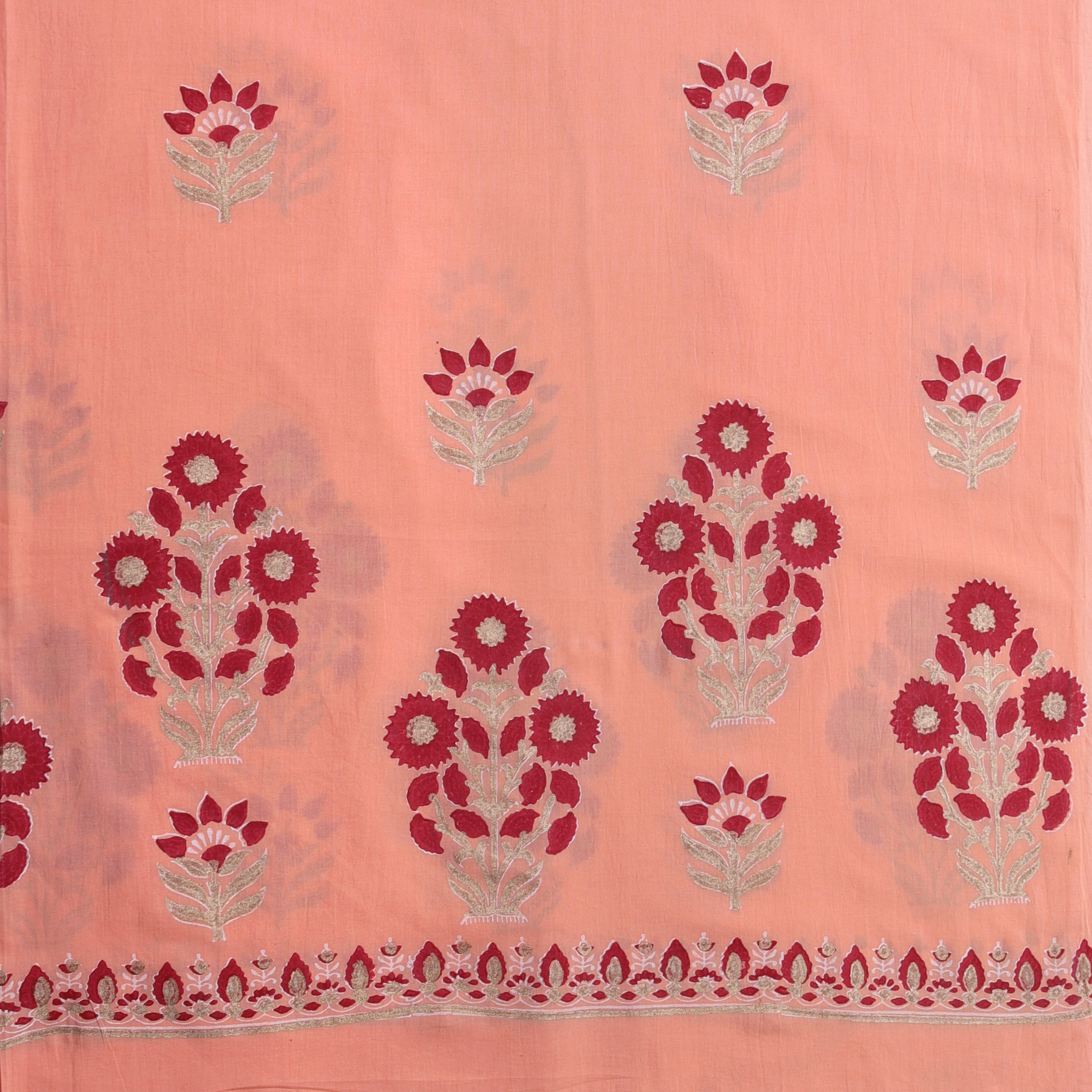 Shalvi Fashion Premium Kota Doria Suits with Gold Print (KDG07) - ShalviFashion