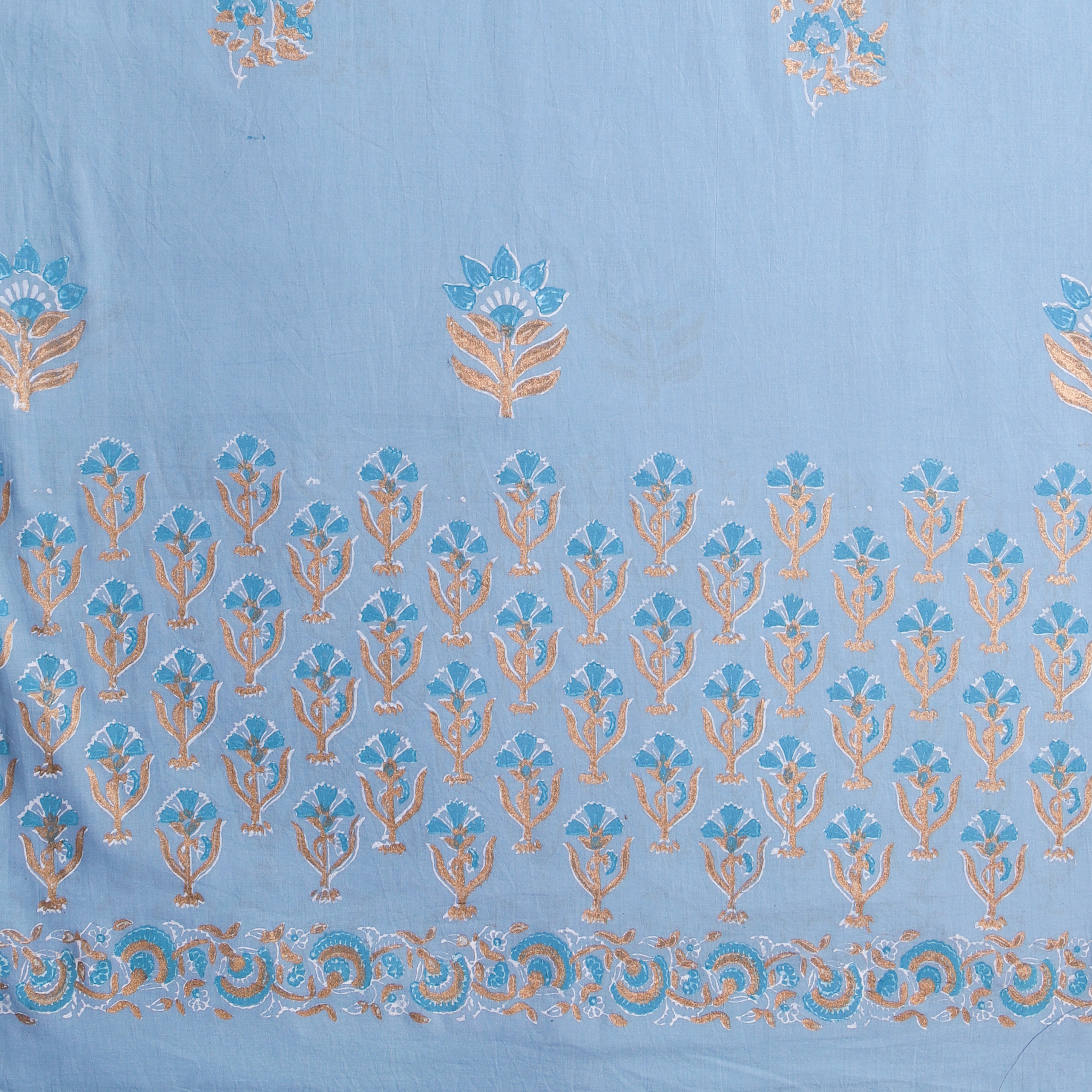 Shalvi Fashion Premium Kota Doria Suits with Gold Print (KDG08) - ShalviFashion