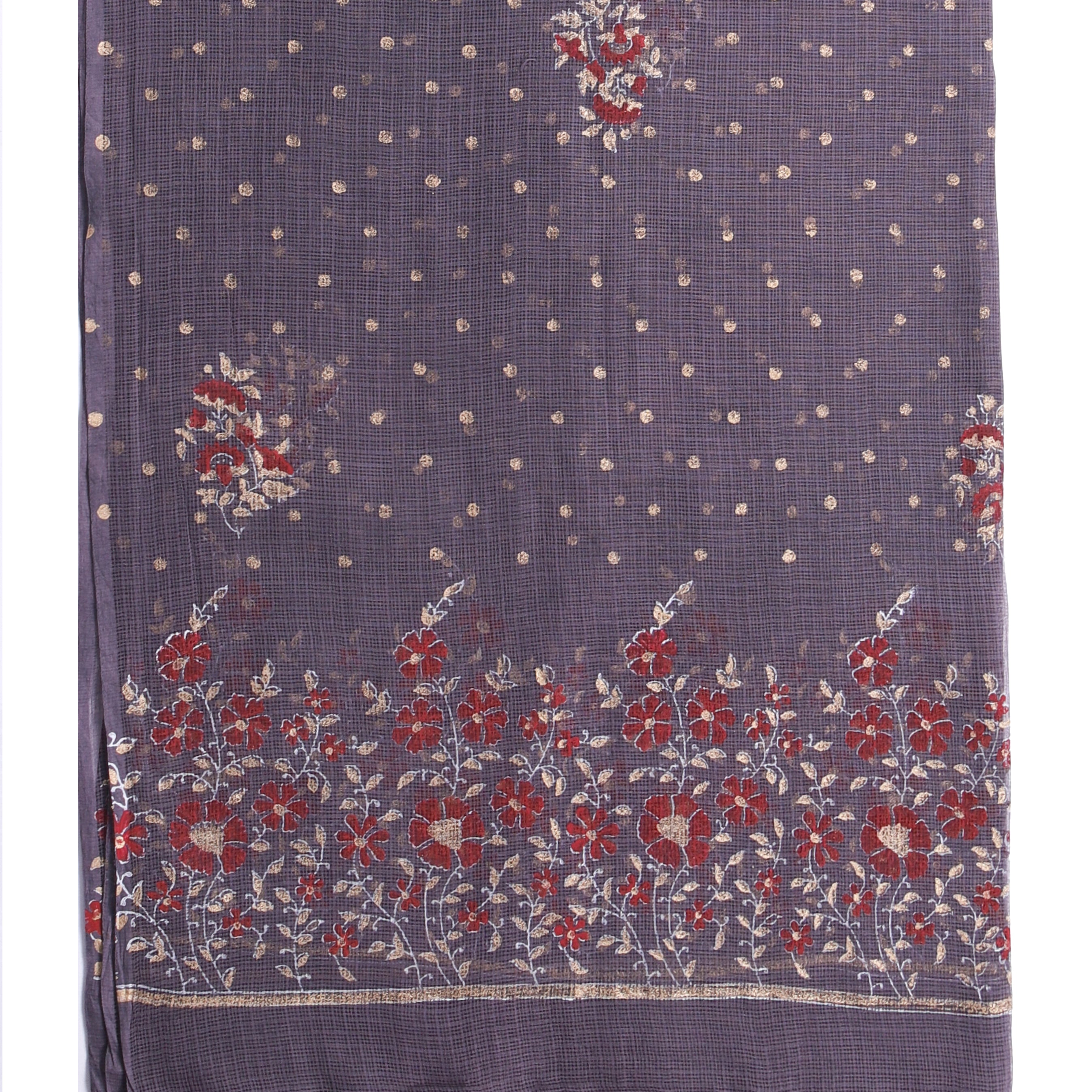 Shalvi Fashion Premium Kota Doria Suits with Gold Print (KDG09) - ShalviFashion