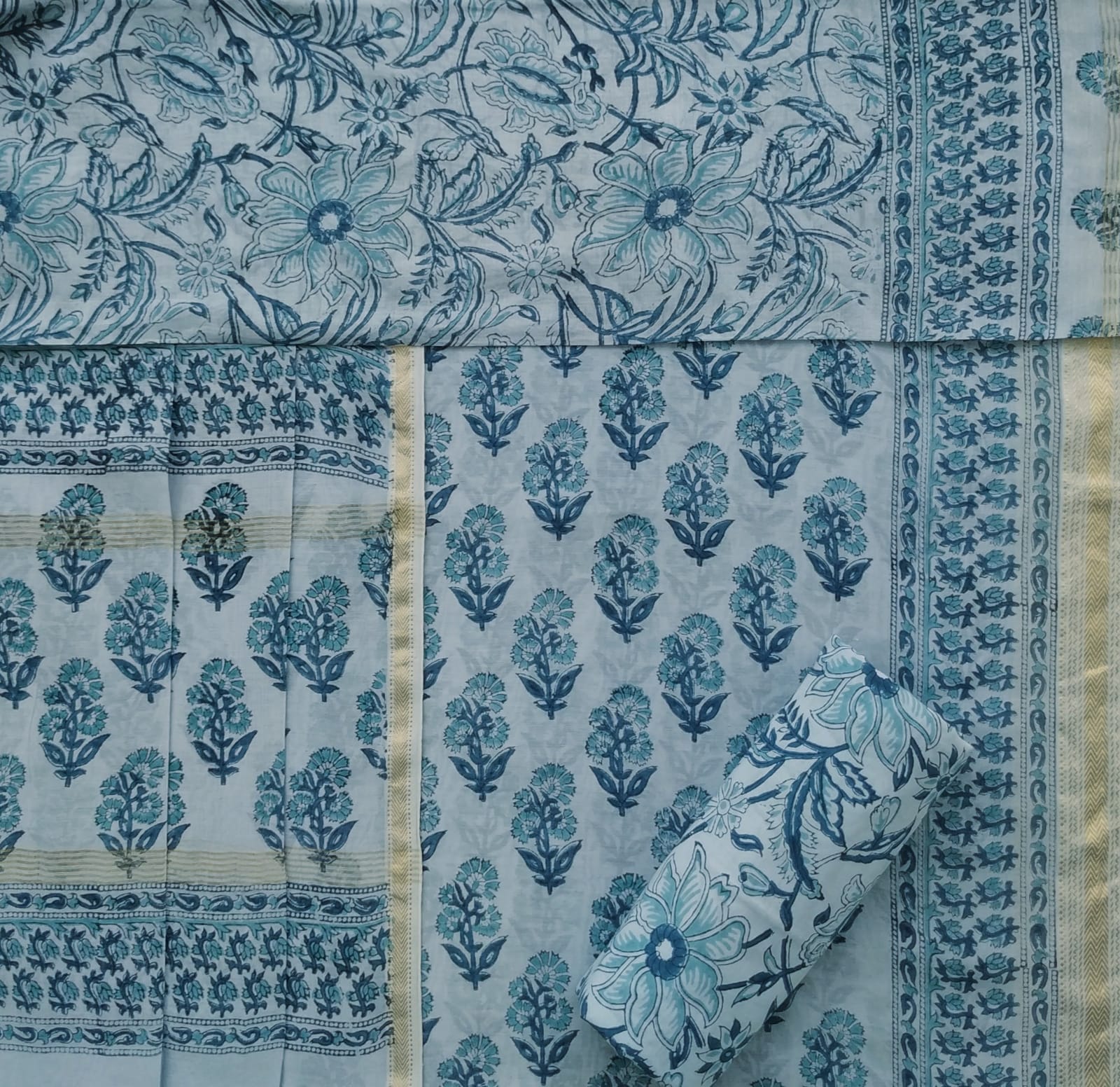 Shop jaipuri print maheshwari silk suit sets (MSL304)