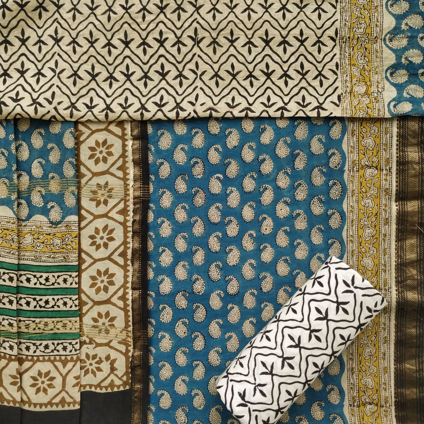 Shop unstitched maheshwari silk suit sets online shopping (MSL330)