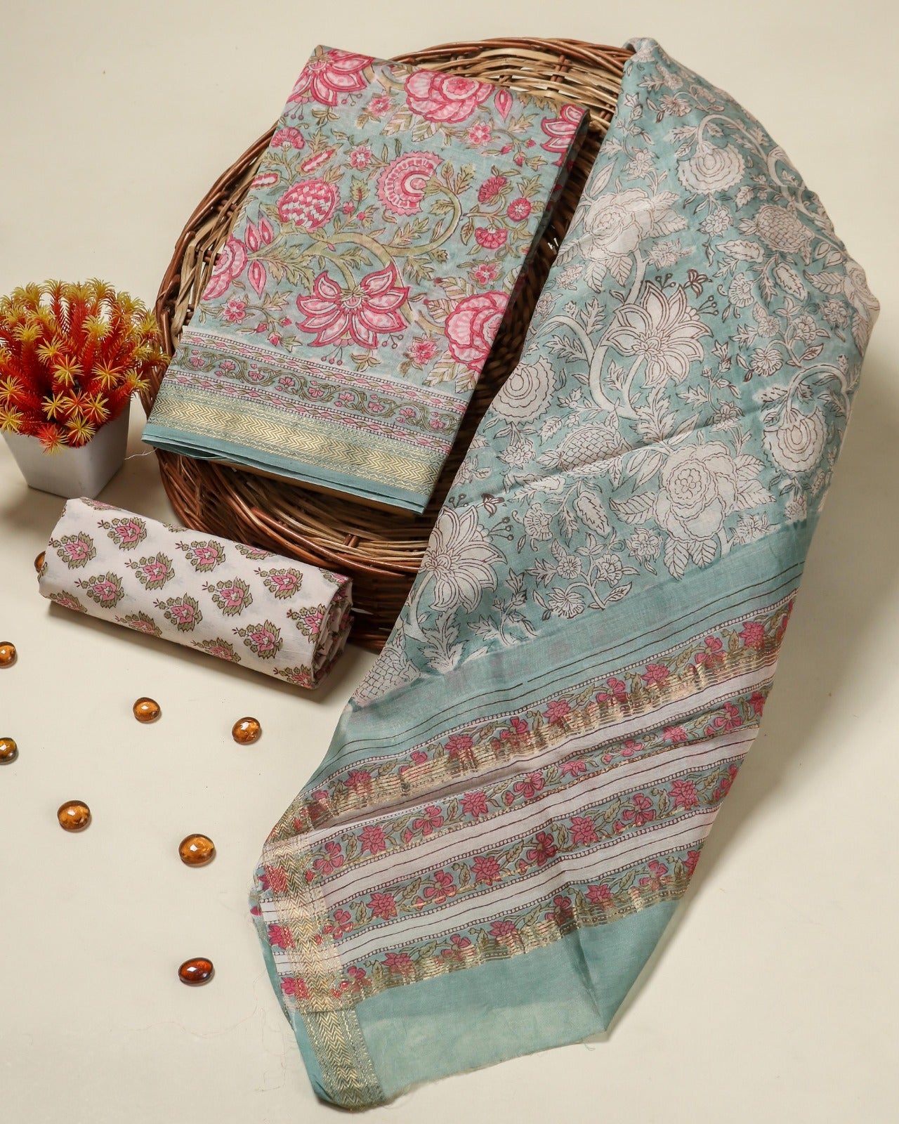 Shop unstitched maheshwari silk suits online (MSL408)