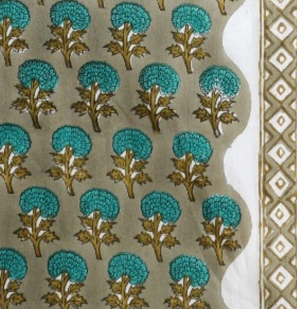 Shop unstitched cotton suits with organza dupatta (ORG146)