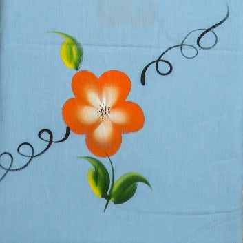 Shop hand painted organza dupatta cotton suit sets in jaipur (ORG208)