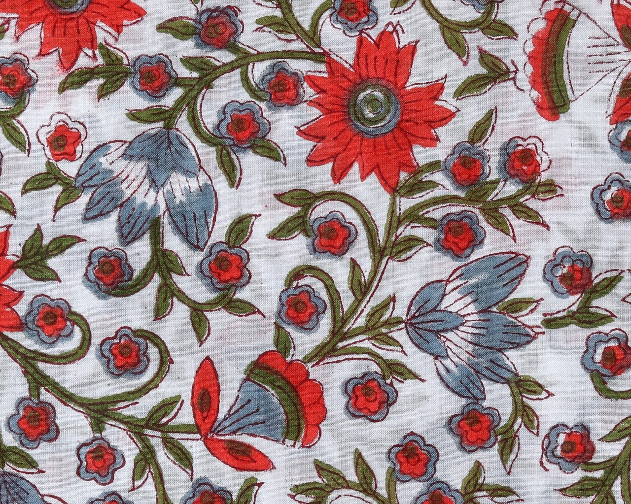 Shop Unstitched Pure Cotton Suits with Organza Dupatta (ORG55)