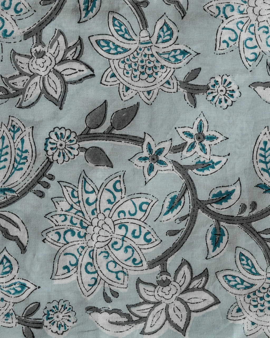 Shop Hand Block Print Pure Cotton Suits online with Organza Dupatta