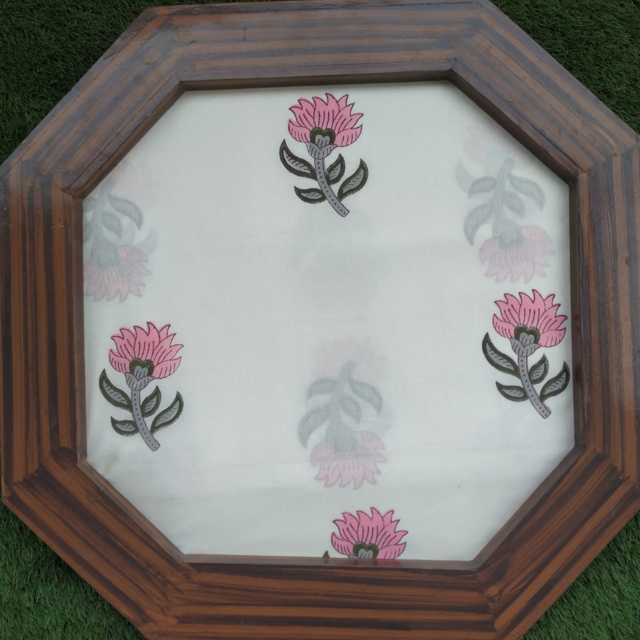 Shop Unstitched Hand Block Print Pure Cotton Suits with Organza Dupatta (ORG85)