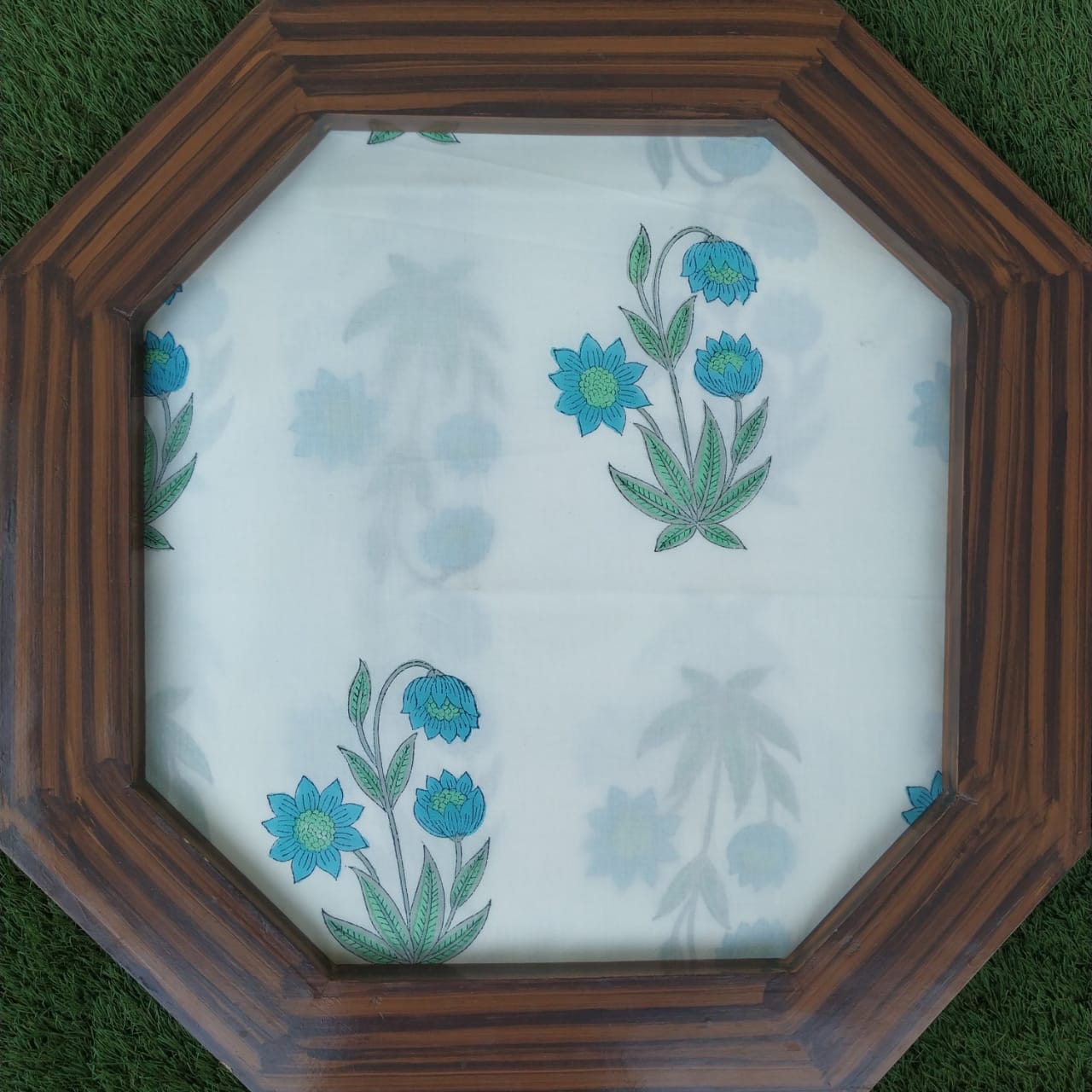 Shop Unstitched Hand Block Print Pure Cotton Suits with Organza Dupatta (ORG92)