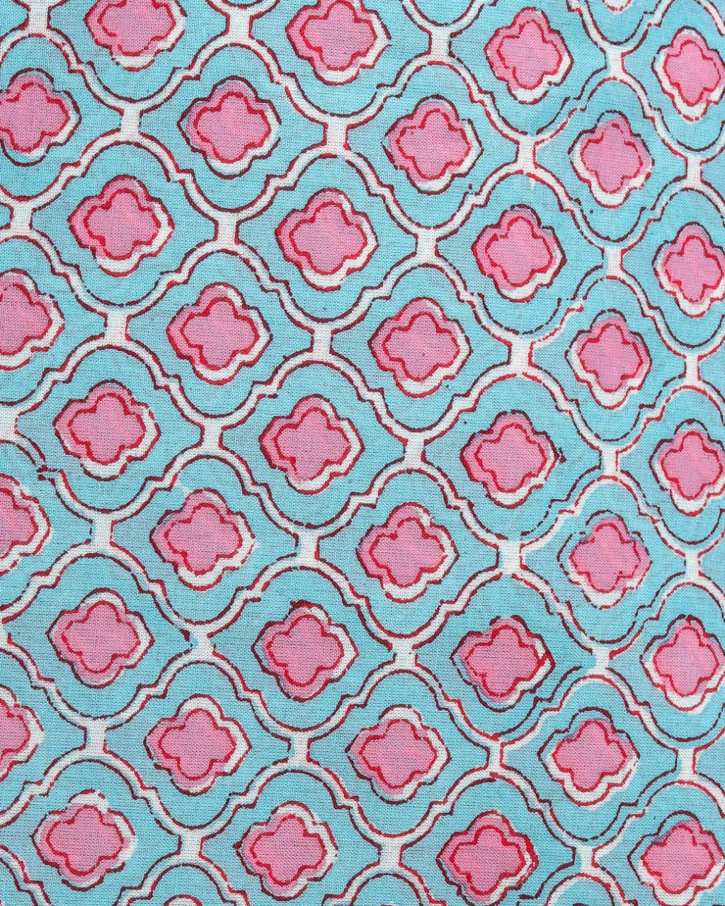 Shalvi's Hand Block Print Pure Cotton Suit with Organza Dupatta (ORG93)