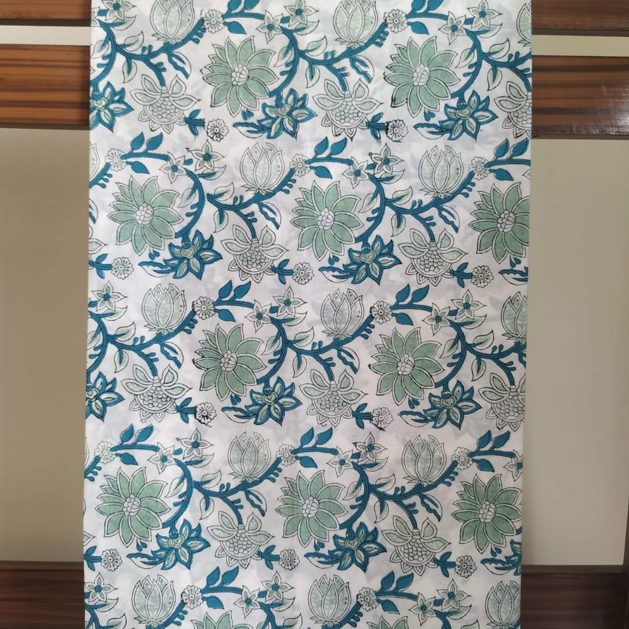 Shop Unstitched Hand Block Print Pure Cotton Suits with Chiffon Dupatta (PCHF102)