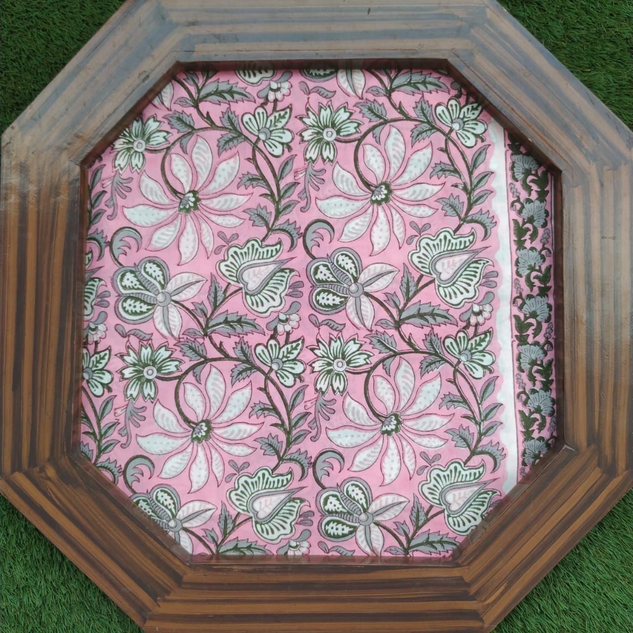 Shop Unstitched Hand Block Print Pure Cotton Suits with Chiffon Dupatta (PCHF166)