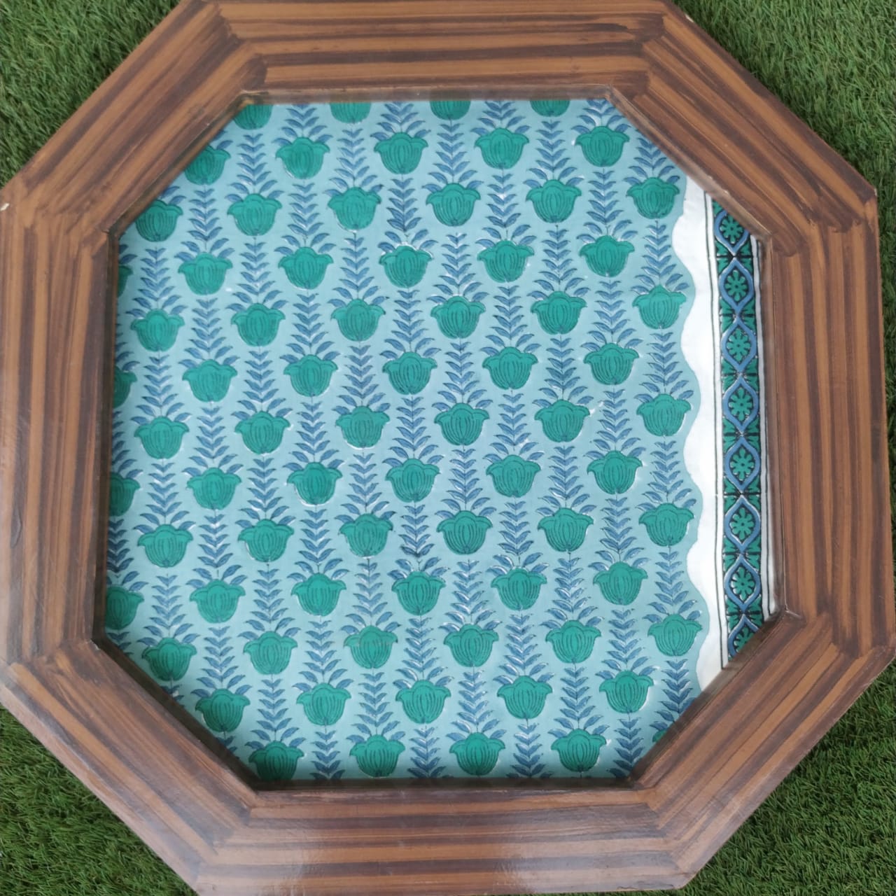 Shop Unstitched Hand Block Print Pure Cotton Suits with Chiffon Dupatta (PCHF190)