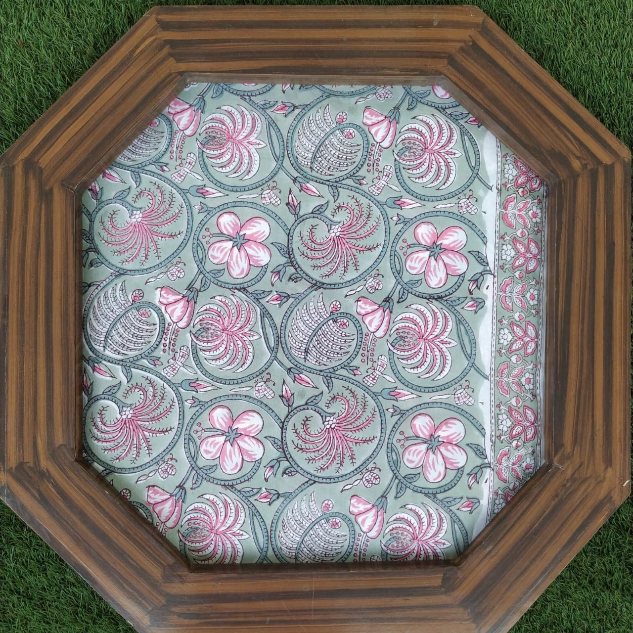 Shop Unstitched Hand Block Print Pure Cotton Suits with Chiffon Dupatta (PCHF227)