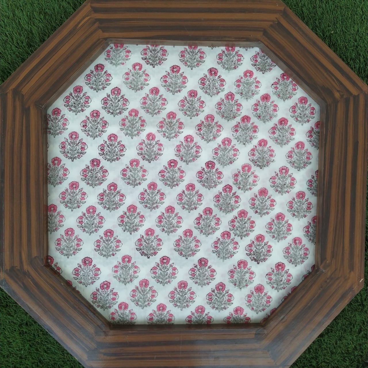 Shop Unstitched Hand Block Print Pure Cotton Suits with Chiffon Dupatta (PCHF227)