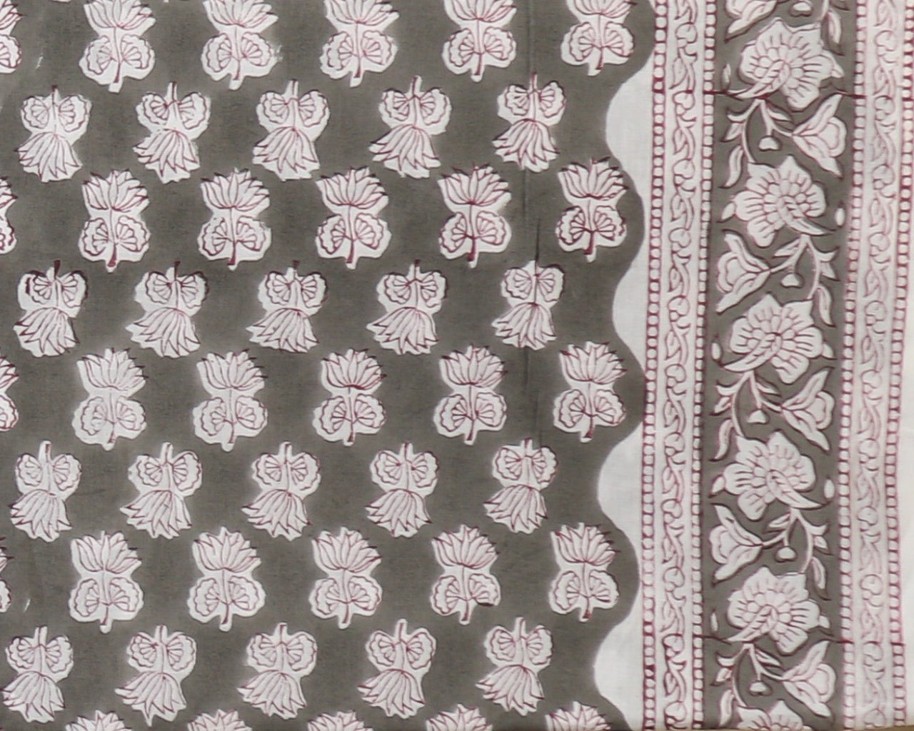 Shop unstitched cotton suit material with chiffon dupatta (PCHF356)