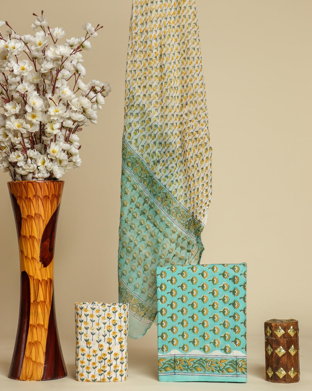 Shop chiffon dupatta cotton suit sets in jaipur (PCHF441)