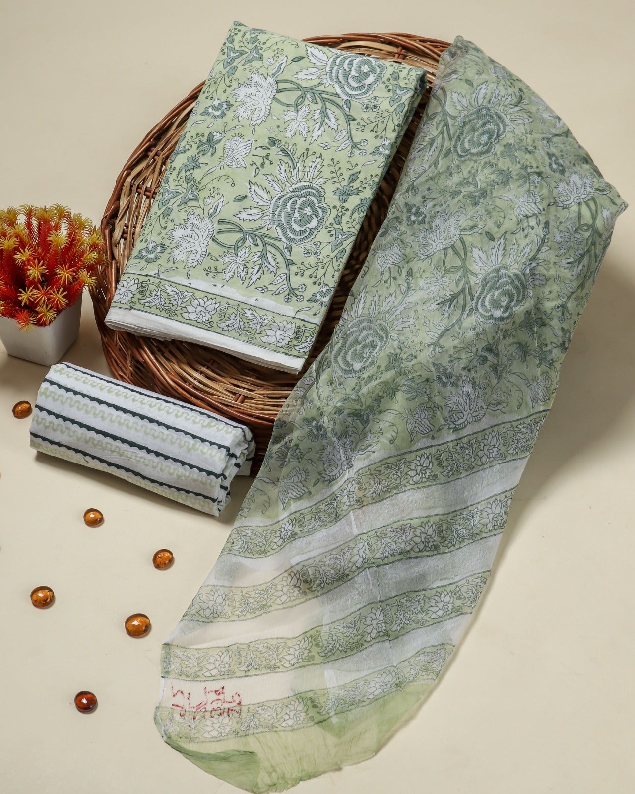 Shop unstitched cotton suits online shopping (PCHF491)