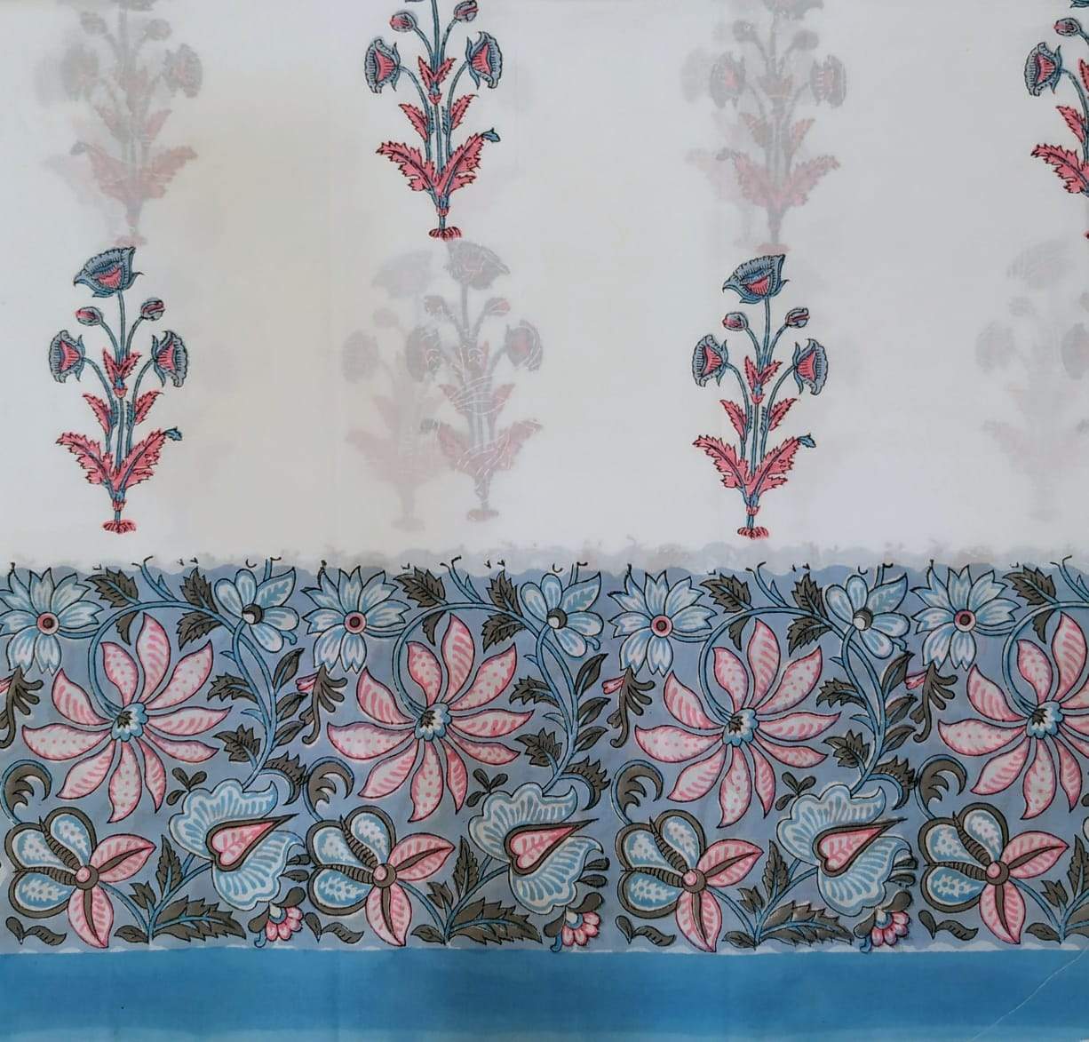 Pure Cotton Suits with Chiffon Dupatta (PCHF67) - ShalviFashion